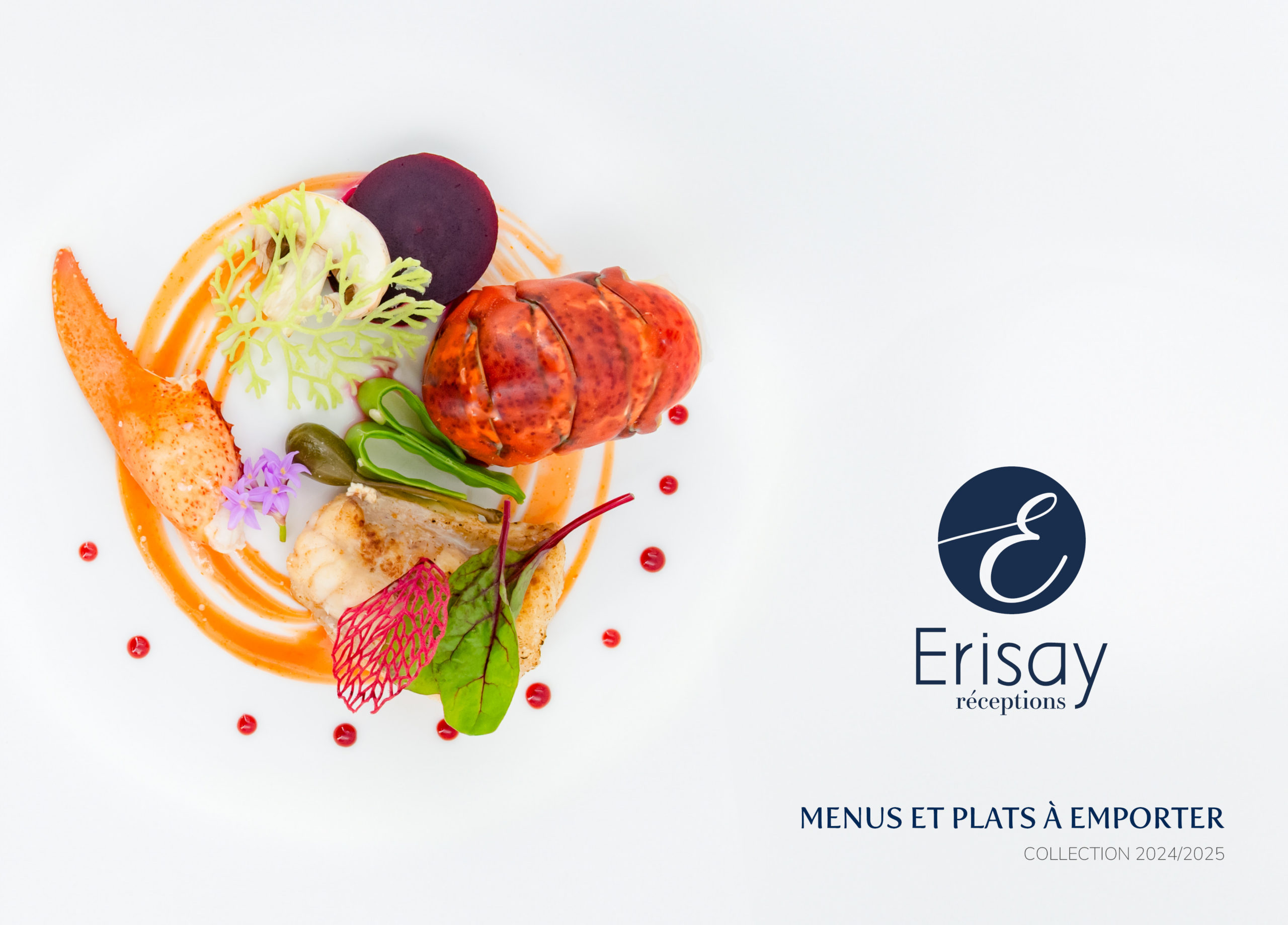 Nouvelle brochure menus et plats à emporter ERISAY